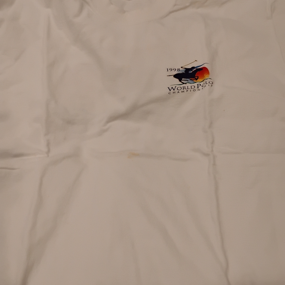 Official 1998 US Polo Association Tournament T-shirt White Size XL